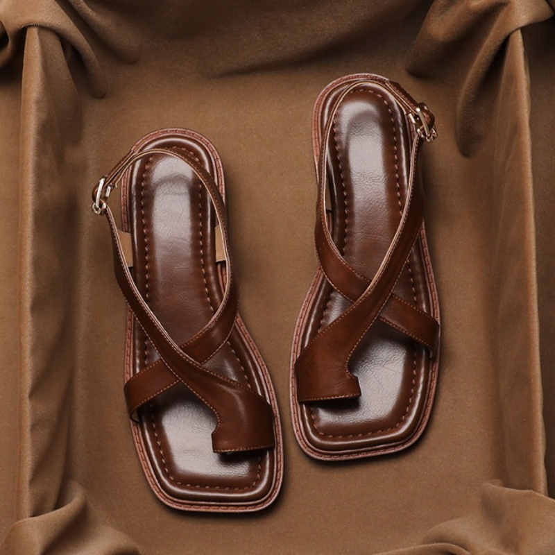 Vintage Slip Dress - Vintage Summer Open Toe Women Gladiator