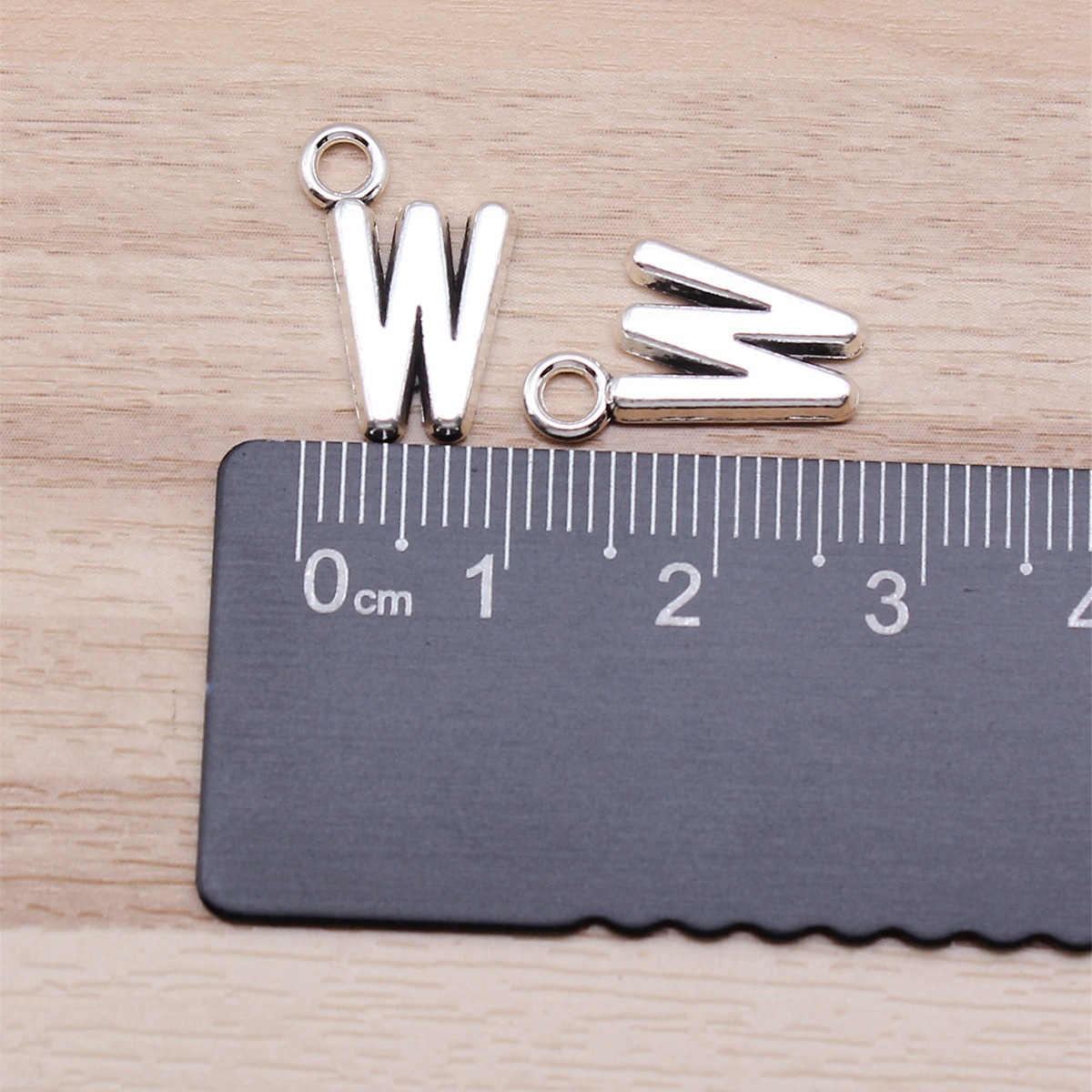 Vintage Fashion Jewelry Necklaces - Antique Silver Letter Charm Number Pendant