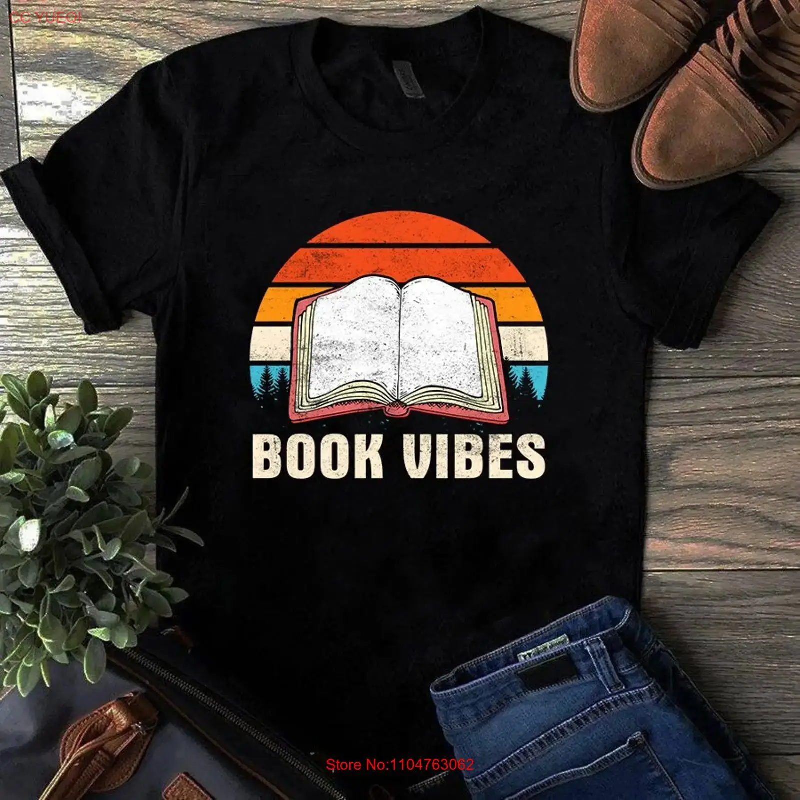 Vintage Vibes Fashion - Book Vibes Retro Vintage Reading T