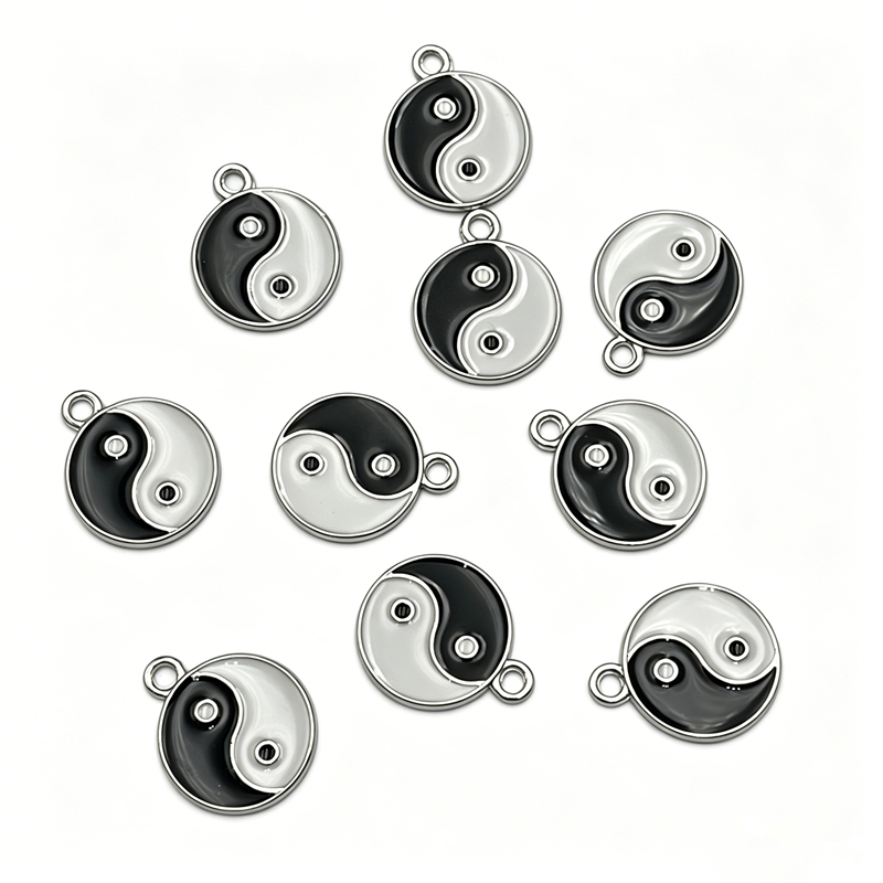 Vintage Fashion Jewelry Necklaces - 10/20pcs Alloy Tai Chi Charms Yin