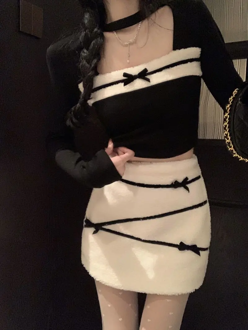 Vintage Fashion Japan - Winter Vintage Knitted New Two Piece