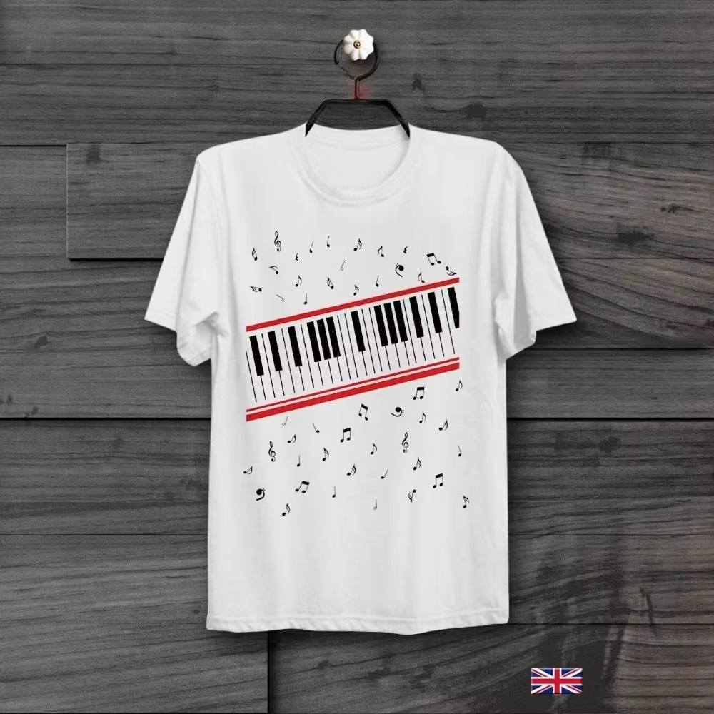 Vintage Fashion Videos - Men's cotton short-sleeved shirt Piano Beat