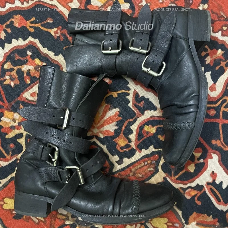Fashion Men's Genuine Leather  - Vintage Fashion Style Men บทวิจารณ์และราคา