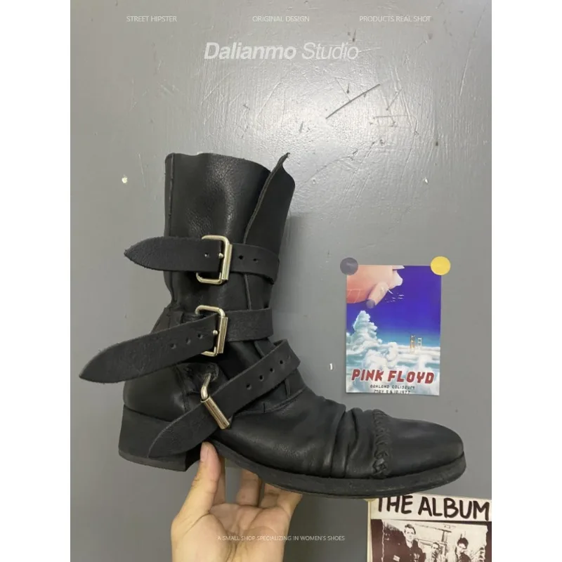 Fashion Men's Genuine Leather  - Vintage Fashion Style Men บทวิจารณ์และราคา