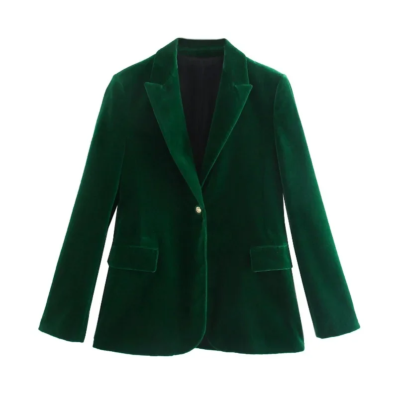 Elegant Velvet Women Blazer Fa - Velvet Blazer Vintage บทวิจารณ์และราคา
