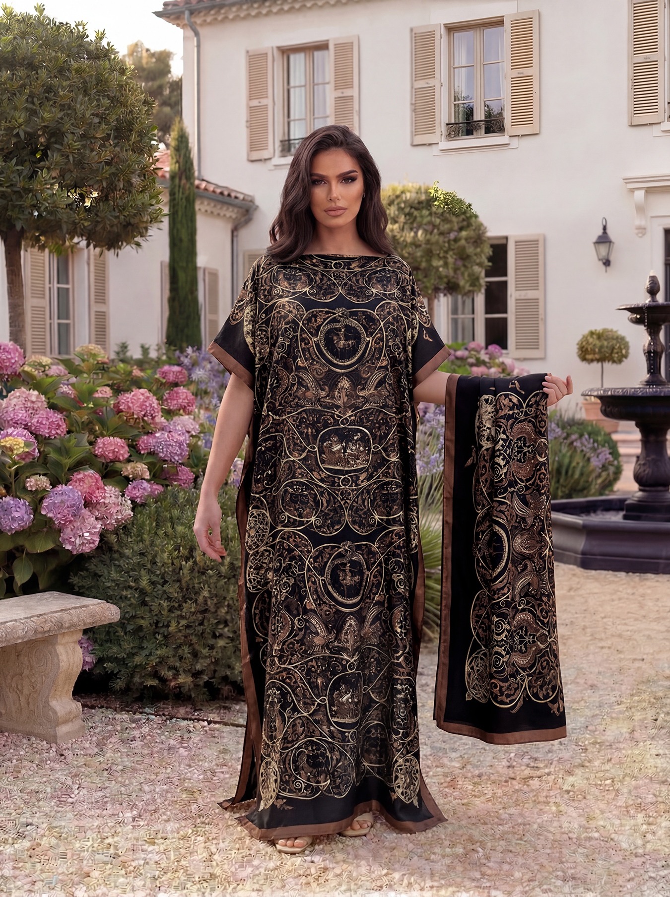 Vintage Baroque Animal Print A - Vintage Fashion Wear บทวิจารณ์และราคา