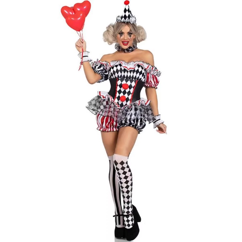 Vintage Funny Women Clown Stag - Vintage Slip Dress บทวิจารณ์และราคา