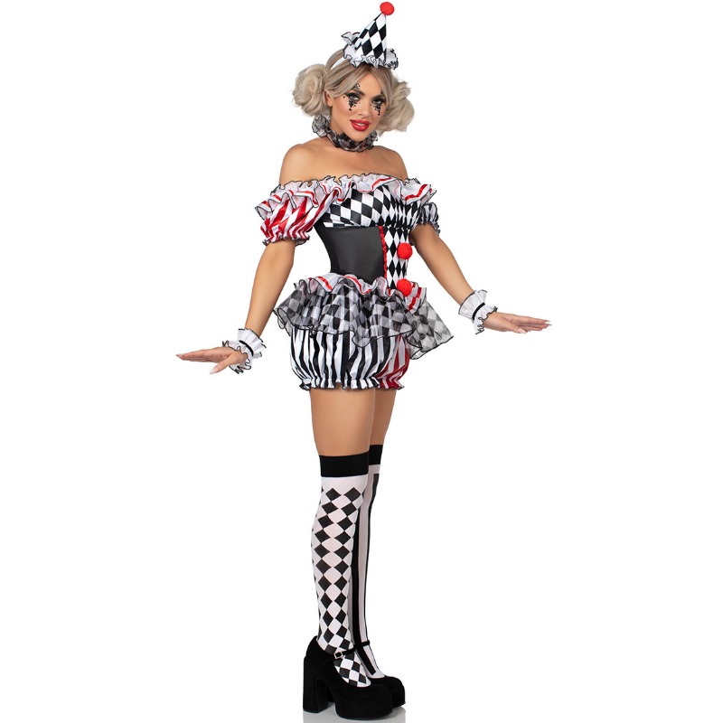 Vintage Funny Women Clown Stag - Vintage Slip Dress บทวิจารณ์และราคา