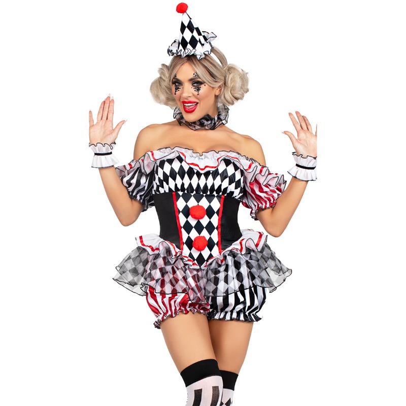 Vintage Funny Women Clown Stag - Vintage Slip Dress บทวิจารณ์และราคา