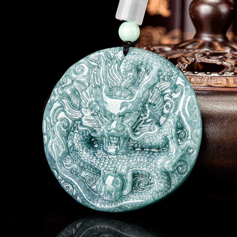 Burmese Jadeite Dragon Pendant - Vintage Fashion Jewelry Necklaces บทวิจารณ์และราคา