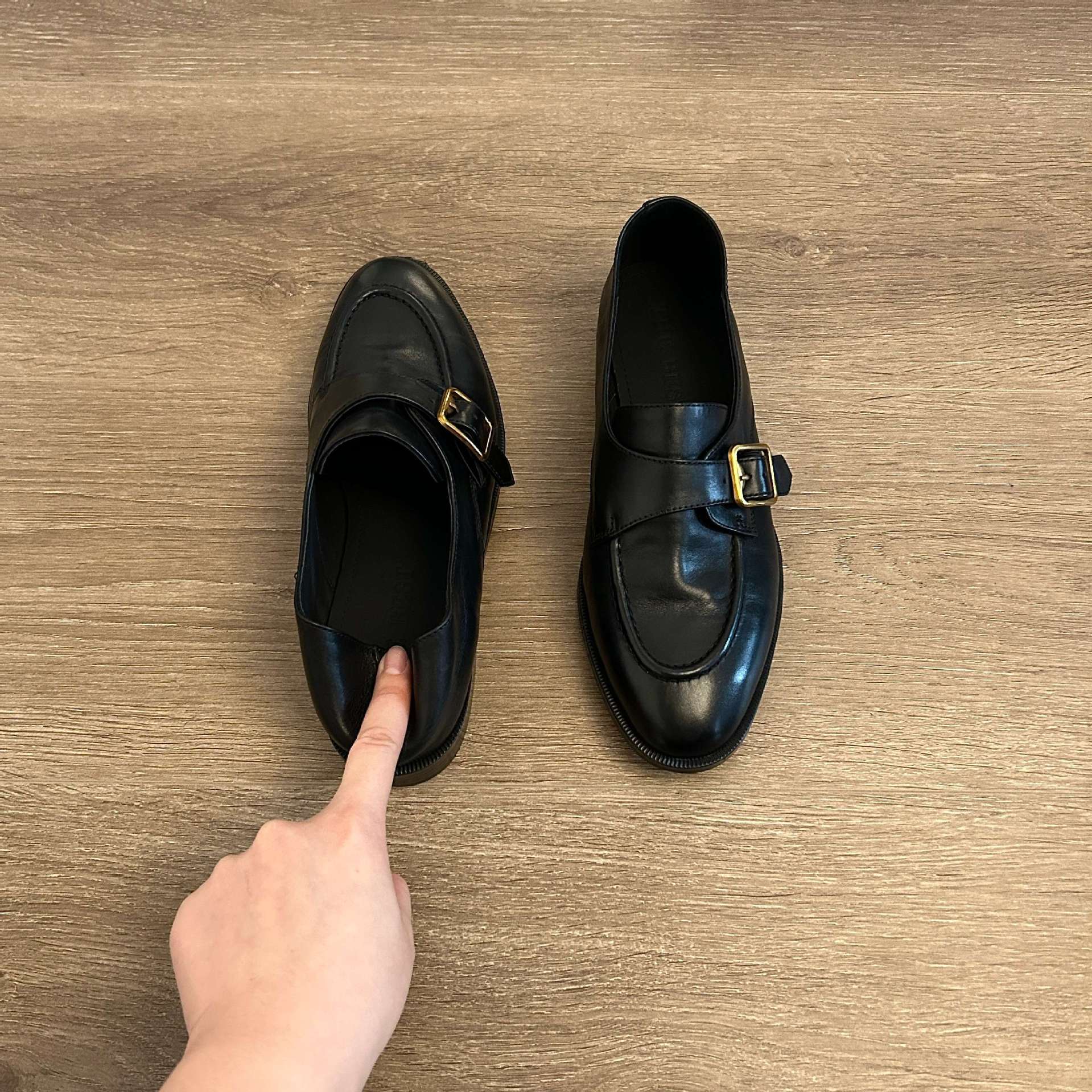 Women's Black Shoes Monk Strap - Vintage Slip Dress บทวิจารณ์และราคา