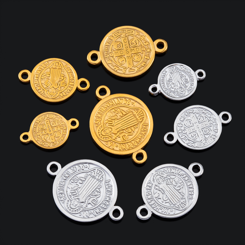 5pcs Stainless Steel Cross Dou - Vintage Fashion Jewelry Necklaces บทวิจารณ์และราคา