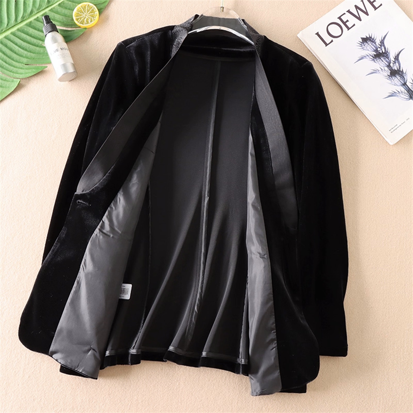 Autumn Winter Big Size Vintage - Velvet Blazer Vintage บทวิจารณ์และราคา