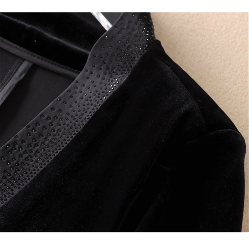 Autumn Winter Big Size Vintage - Velvet Blazer Vintage บทวิจารณ์และราคา
