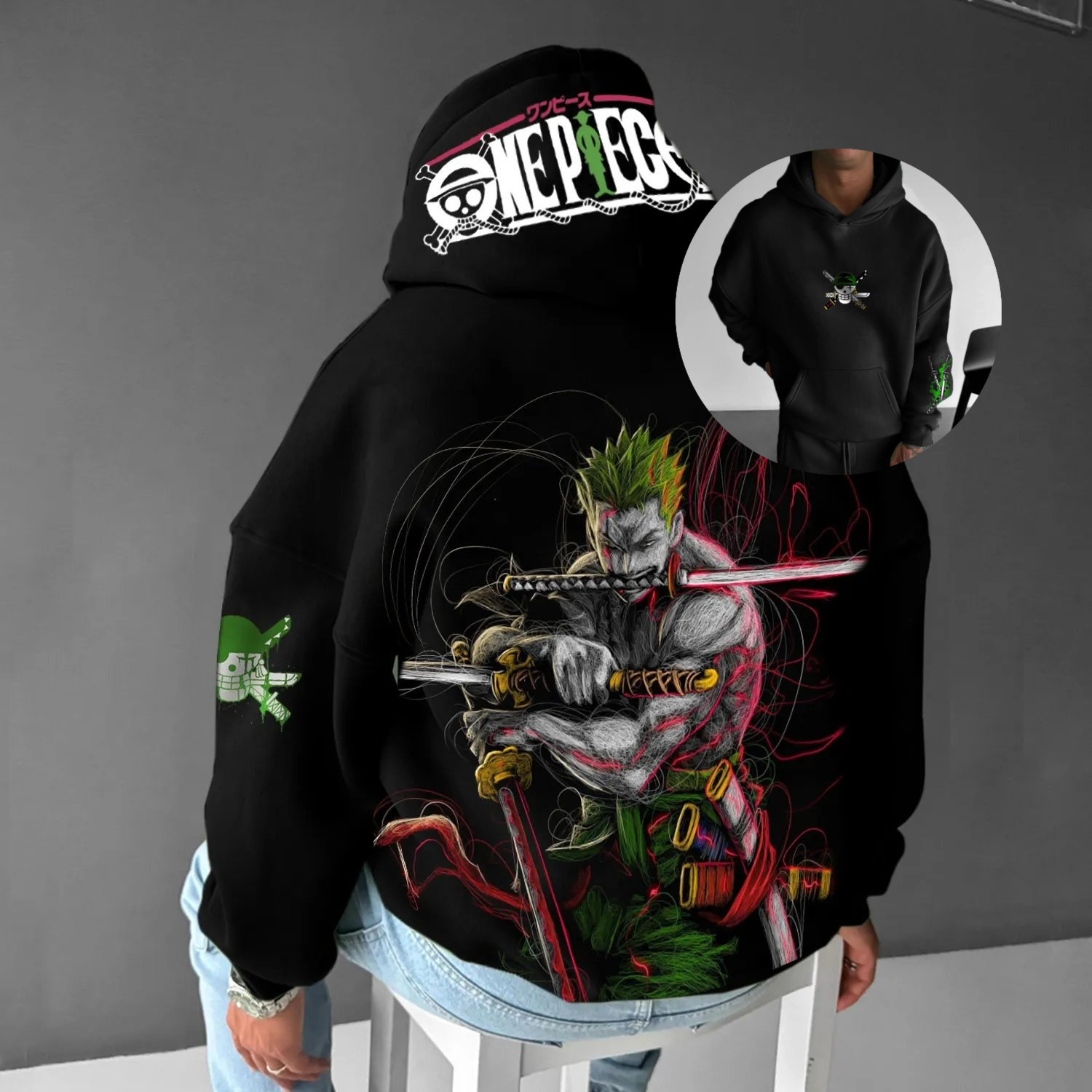 Anime One Piece Zoro Vintage O - Vintage Fashion Japan บทวิจารณ์และราคา