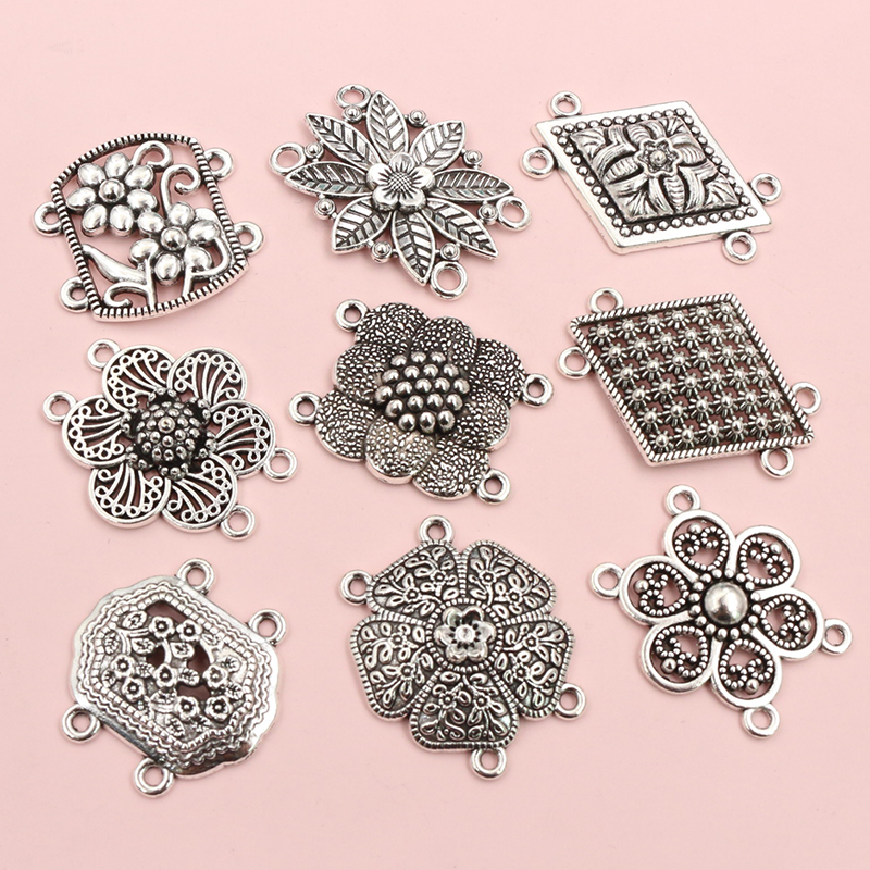 10pcs Antique Silver Color Vin - Vintage Fashion Jewelry Necklaces บทวิจารณ์และราคา