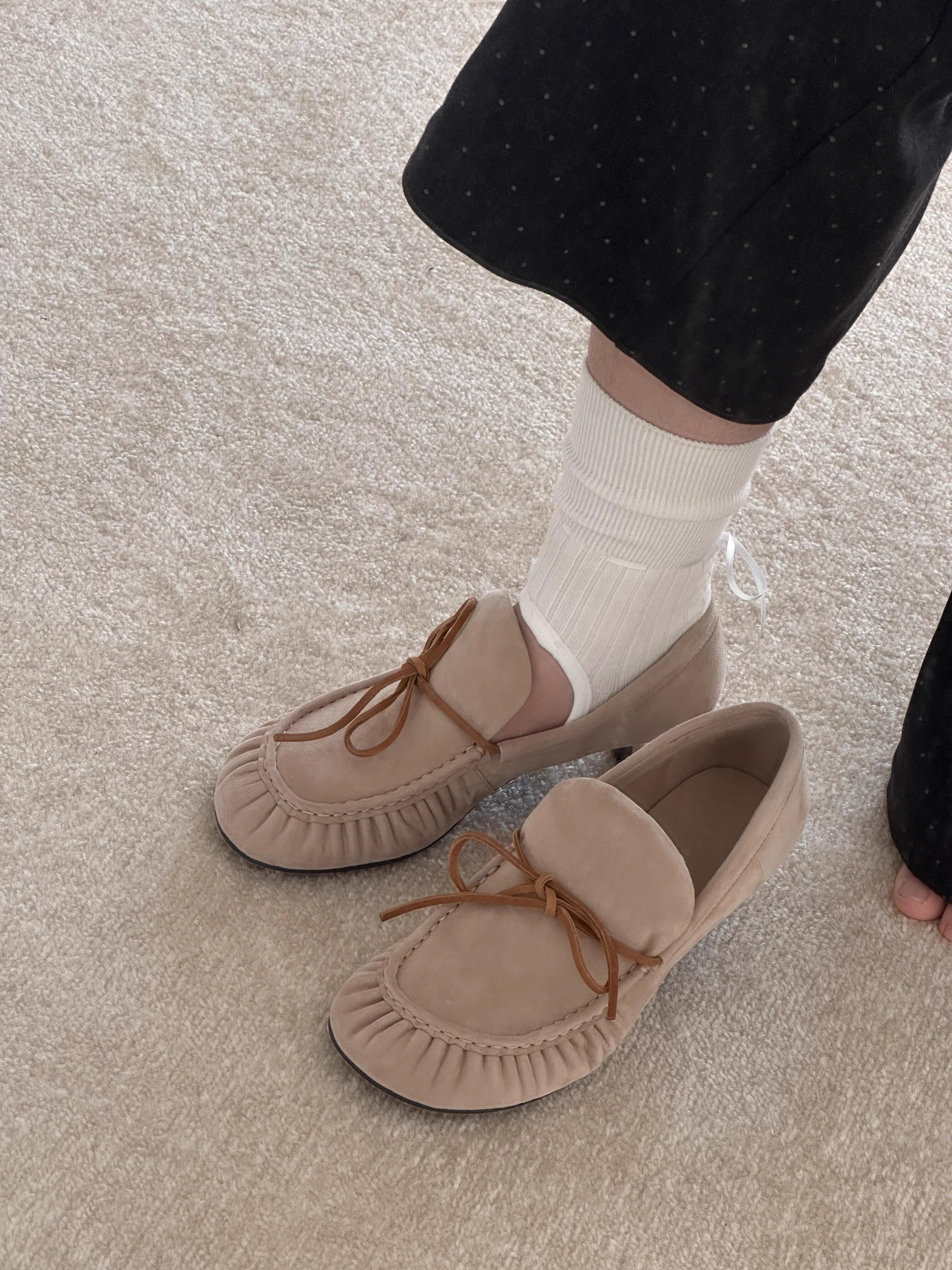 Women's Suede Kitten Heel Loaf - Vintage Slip Dress บทวิจารณ์และราคา