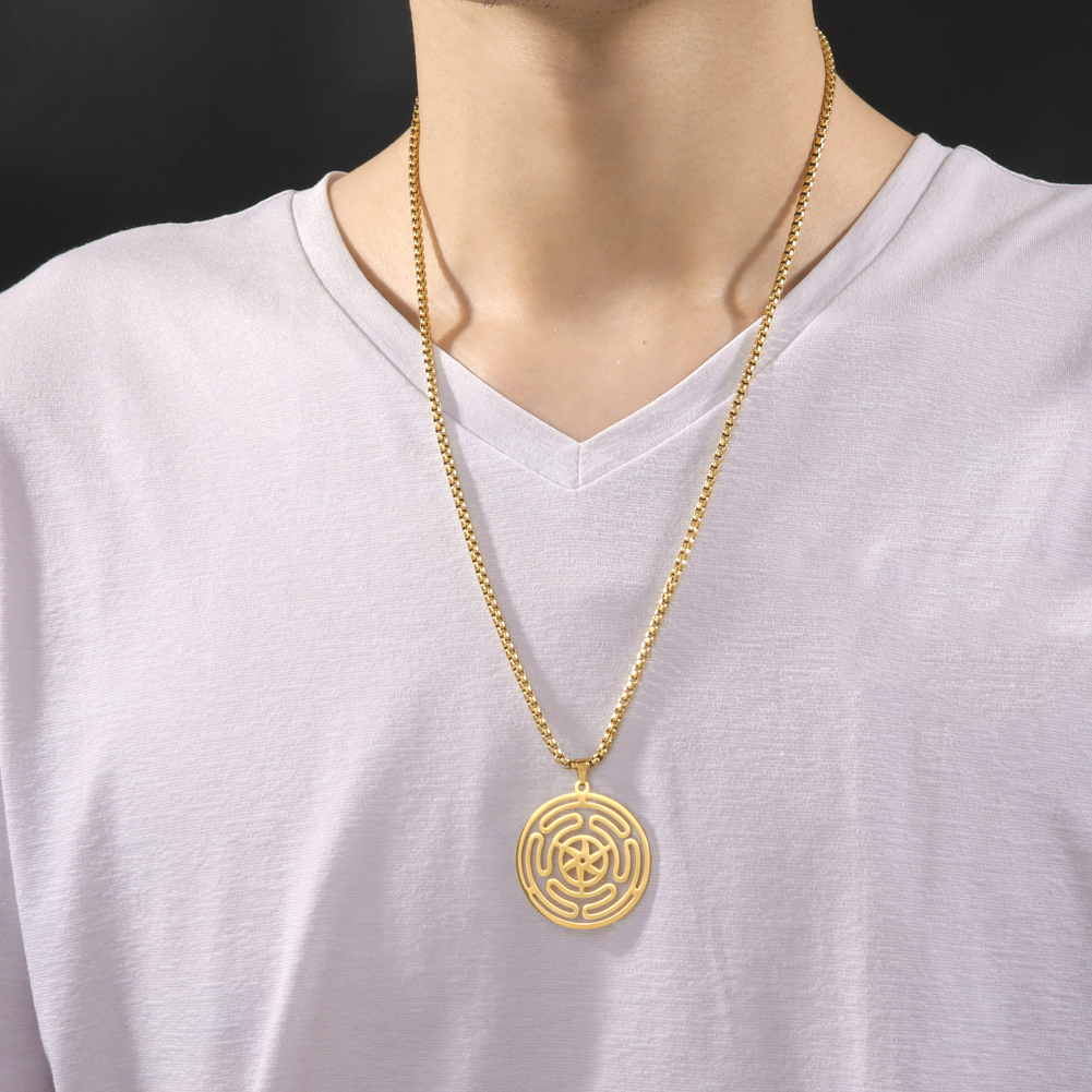 Hekate Goddess Wheel Chain Nec - Vintage Fashion Wheel บทวิจารณ์และราคา