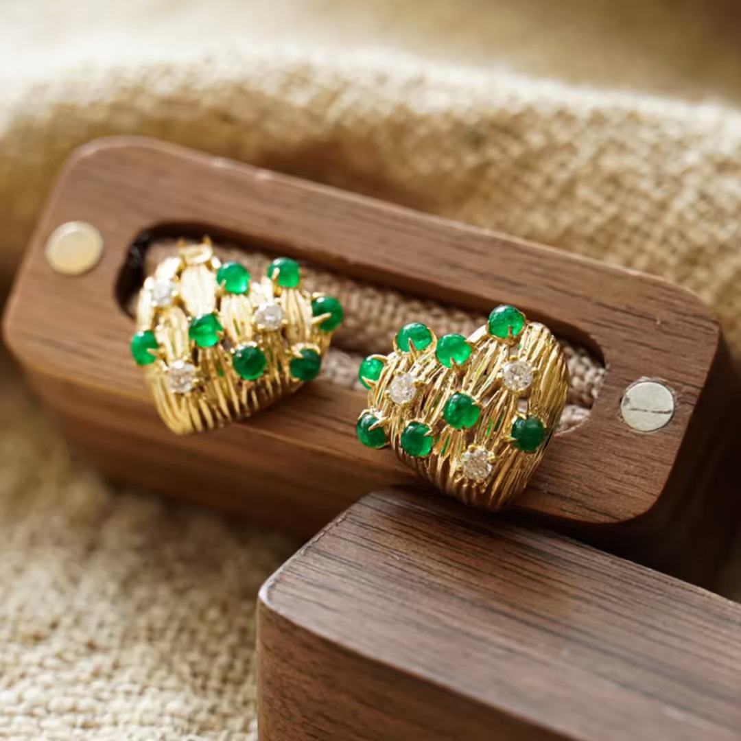 Retro14K Gold Filled Emerald D - Vintage Fashion Eras บทวิจารณ์และราคา