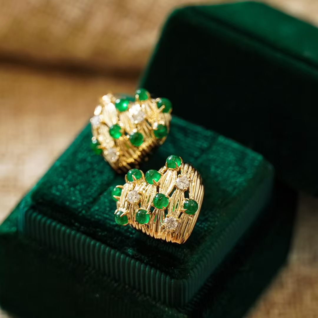 Retro14K Gold Filled Emerald D - Vintage Fashion Eras บทวิจารณ์และราคา