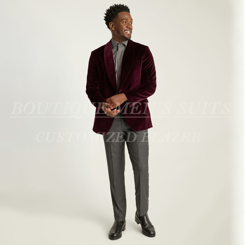 Vintage Men's Suits Daily One- - Velvet Blazer Vintage บทวิจารณ์และราคา