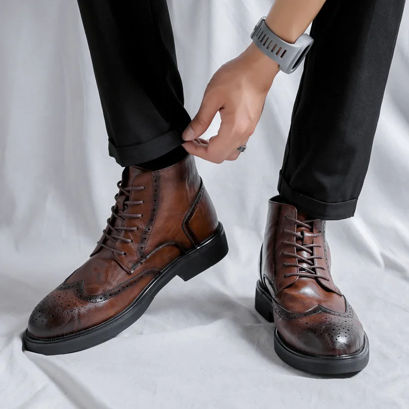 Vintage Mens Ankle Chelsea Boo - Vintage Fashion Style Men บทวิจารณ์และราคา