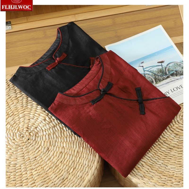 Cotton Linen Tops Blouses Fash - Vintage Fashion Japan บทวิจารณ์และราคา