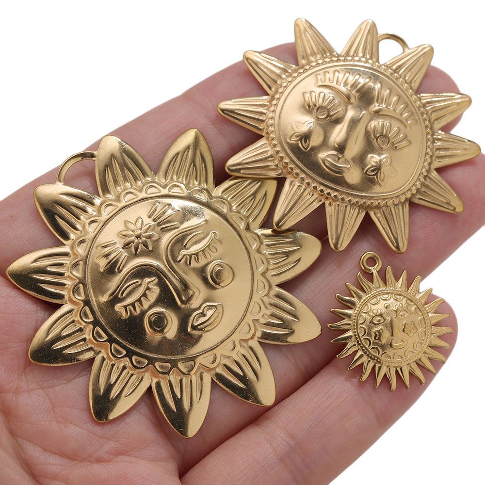 5pcs PVD Gold Charms Stainless - Vintage Fashion Jewelry Necklaces บทวิจารณ์และราคา