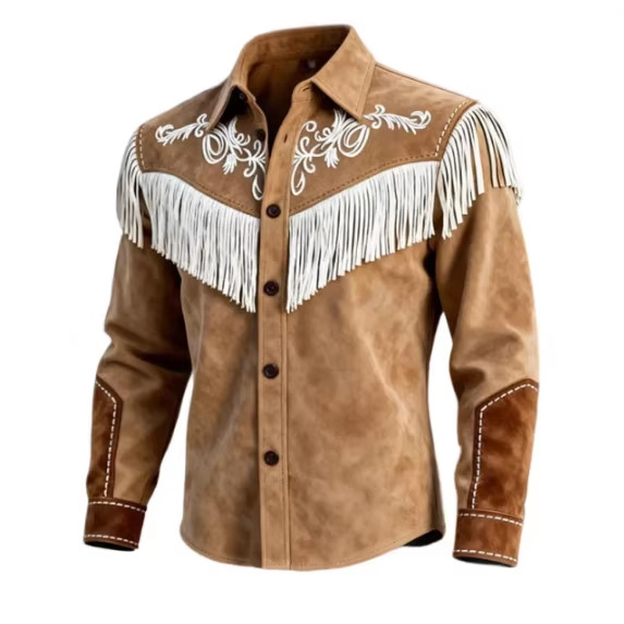 Unique Design Brown Tassel Lea - Velvet Blazer Vintage บทวิจารณ์และราคา