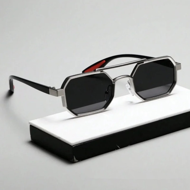 Vintage Square Sunglasses for  - Vintage Fashion Style Men บทวิจารณ์และราคา