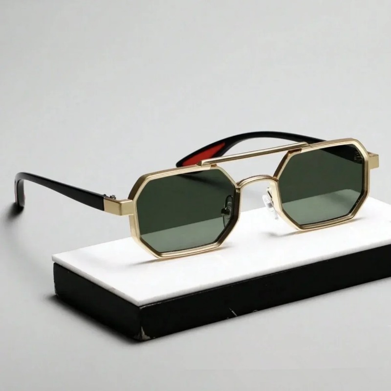 Vintage Square Sunglasses for  - Vintage Fashion Style Men บทวิจารณ์และราคา