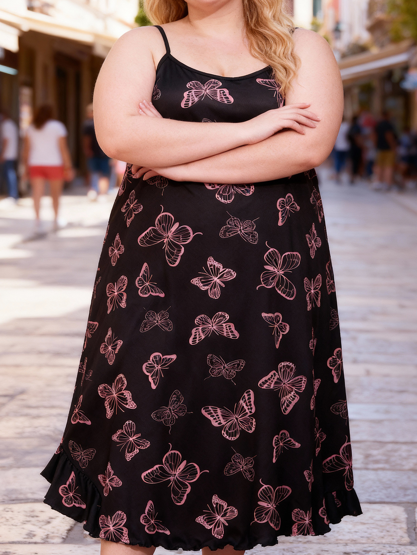 Plus Size Women's Spring Summe - Vintage Slip Dress บทวิจารณ์และราคา