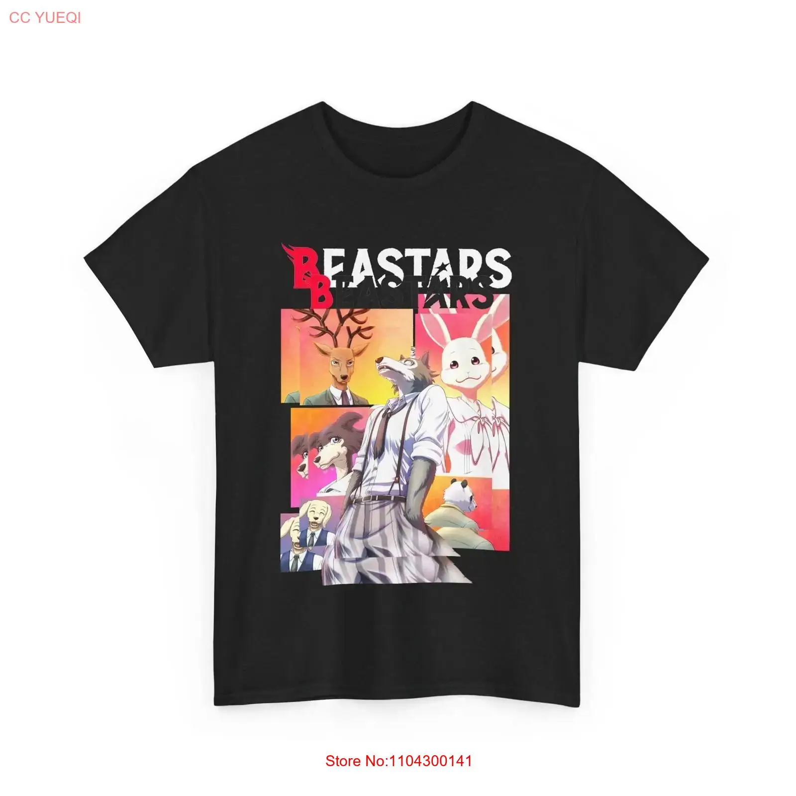 Anime Beastars Legoshi Black T - Vintage Fashion Wear บทวิจารณ์และราคา