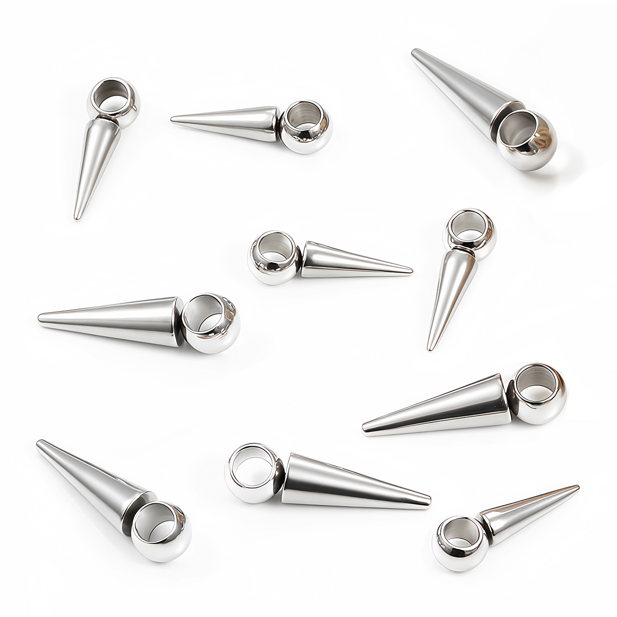 10pcs Retro Cone Charms Pendan - Vintage Fashion Jewelry Necklaces บทวิจารณ์และราคา