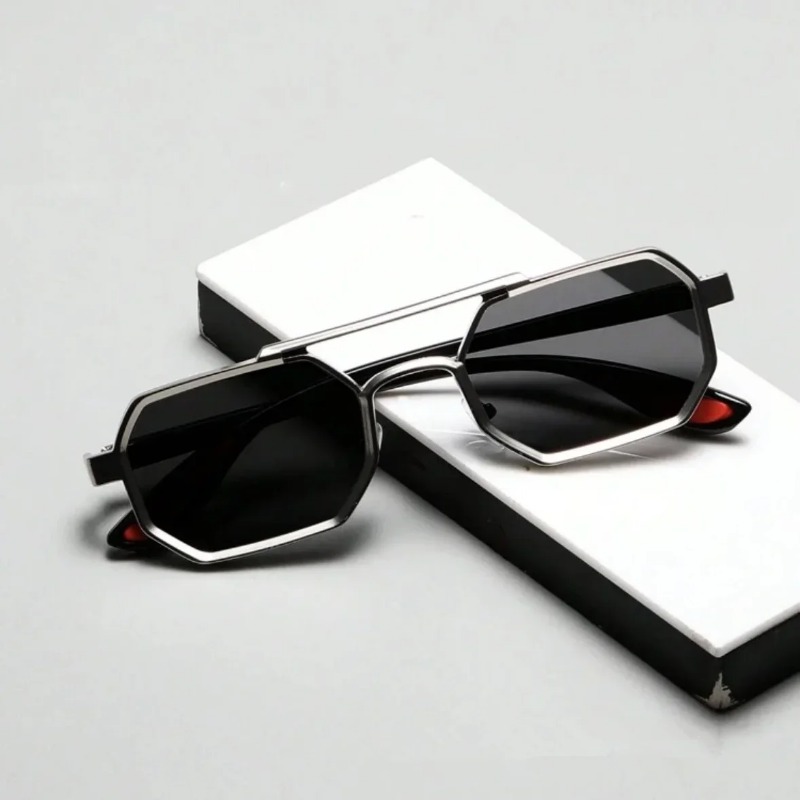 Vintage Square Sunglasses for  - Vintage Fashion Style Men บทวิจารณ์และราคา