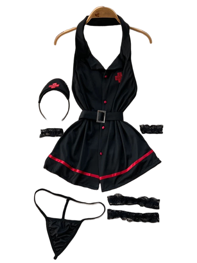 Erotic Fashion Sexy Halter Lin - Vintage Slip Dress บทวิจารณ์และราคา