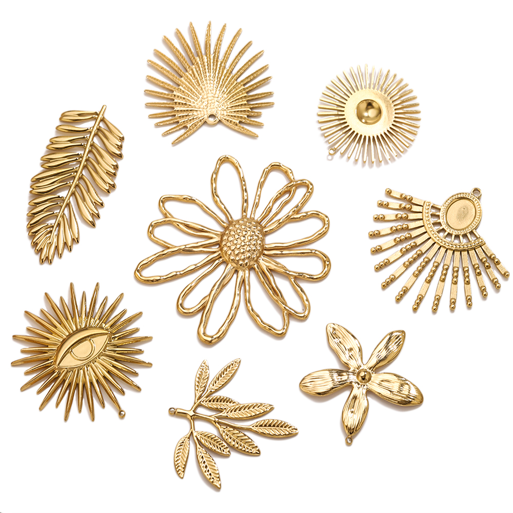 5pcs Stainless Steel Flower Ch - Vintage Fashion Jewelry Necklaces บทวิจารณ์และราคา