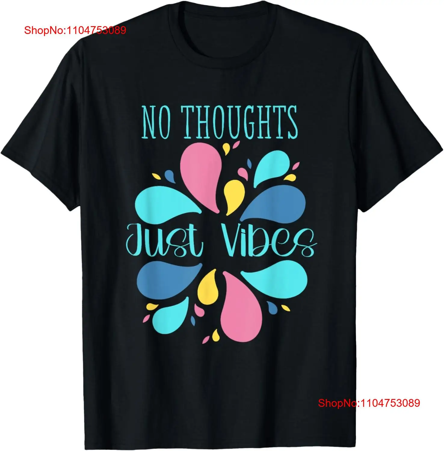 No Thoughts Just Vibes Inspira - Vintage Vibes Fashion บทวิจารณ์และราคา