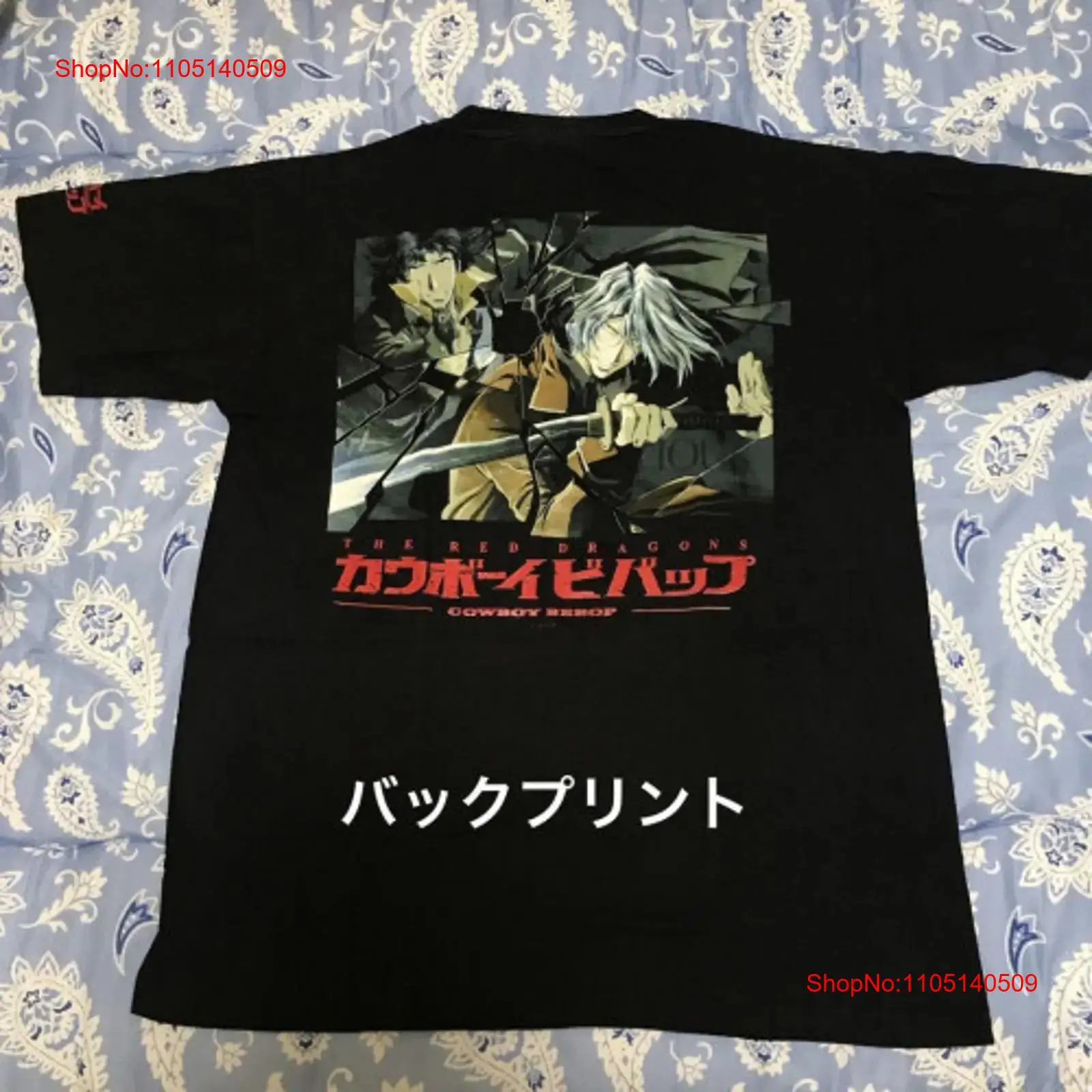 Cowboy Bebop ODM T shirt vinta - Vintage Fashion Wear บทวิจารณ์และราคา