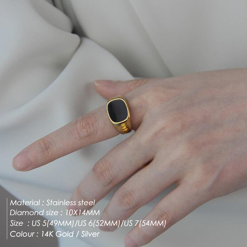 Vintage Chunky Square Shell Ri - Vintage Fashion Outlet บทวิจารณ์และราคา