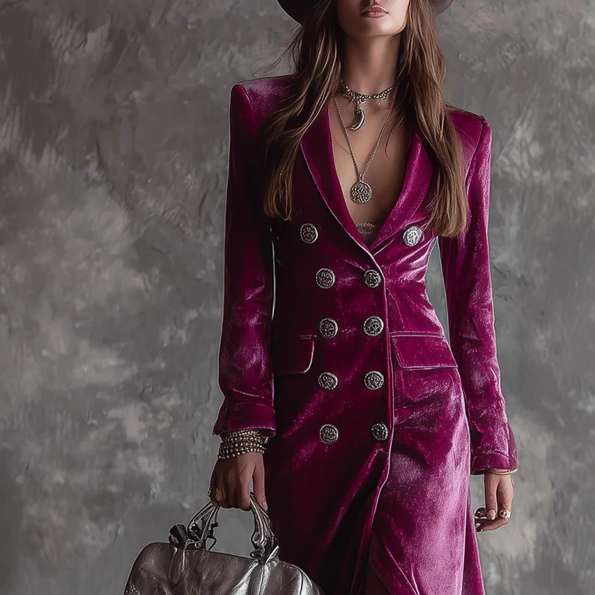 Vintage Velvet Long Blazer Dre - Velvet Blazer Vintage บทวิจารณ์และราคา
