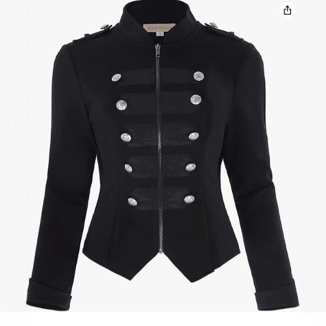 Women gothic punk jacket Slim  - Vintage Slip Dress บทวิจารณ์และราคา