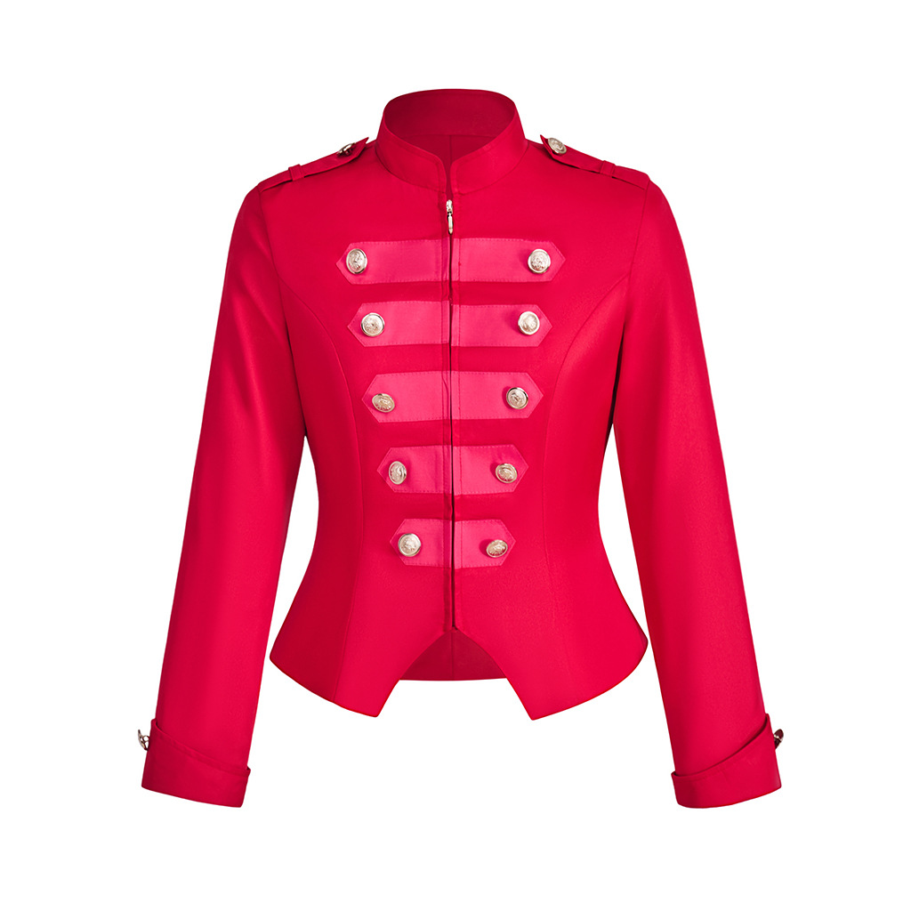 Women gothic punk jacket Slim  - Vintage Slip Dress บทวิจารณ์และราคา