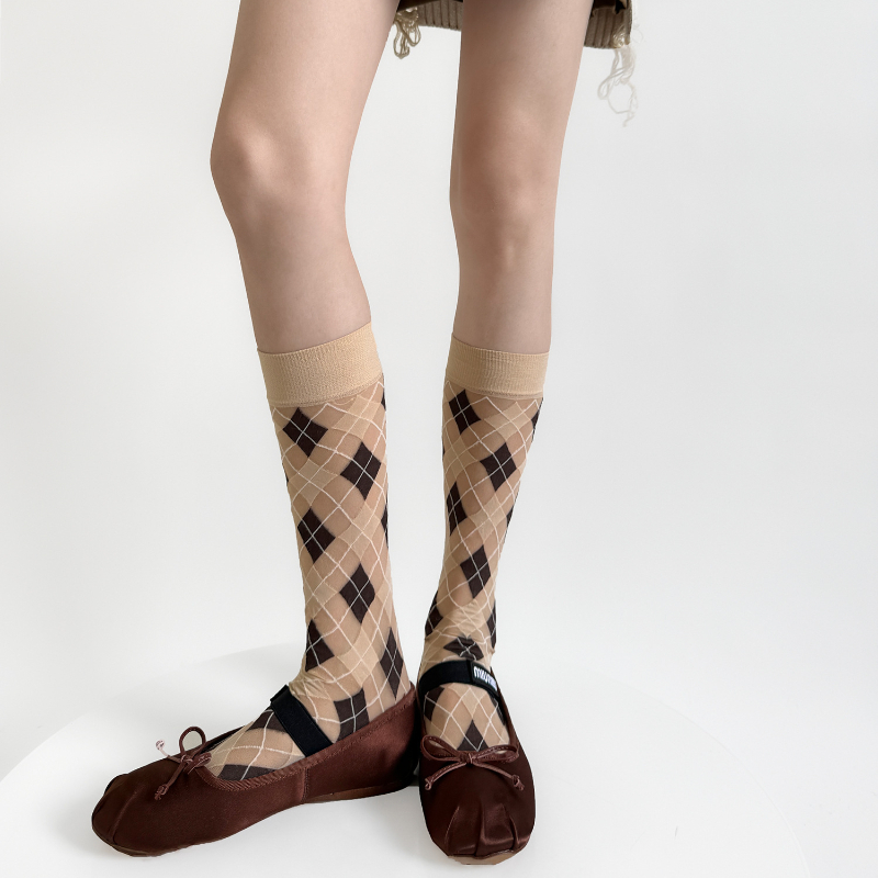 Women Socks College Style Plai - Velvet Blazer Vintage บทวิจารณ์และราคา