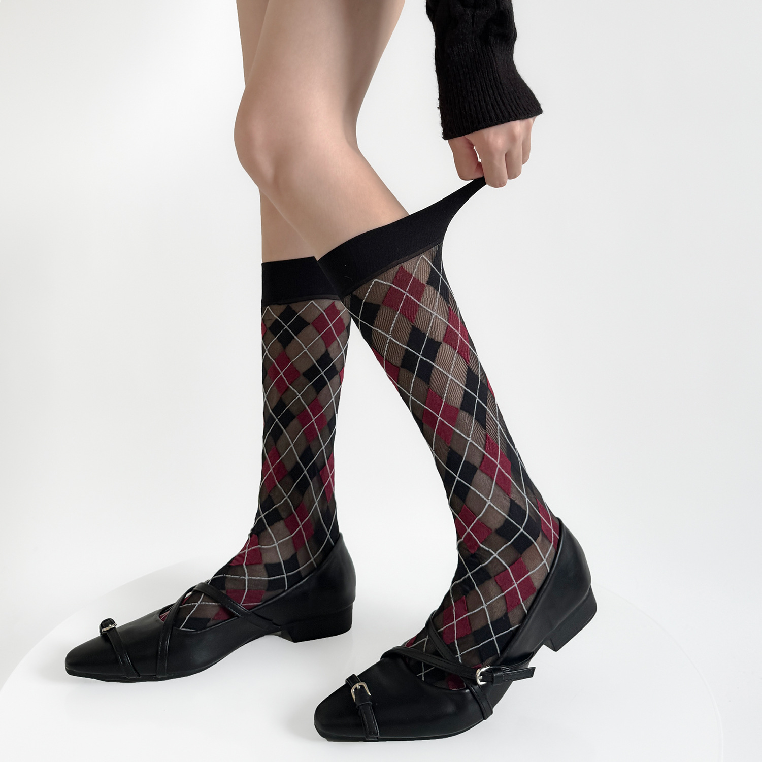 Women Socks College Style Plai - Velvet Blazer Vintage บทวิจารณ์และราคา