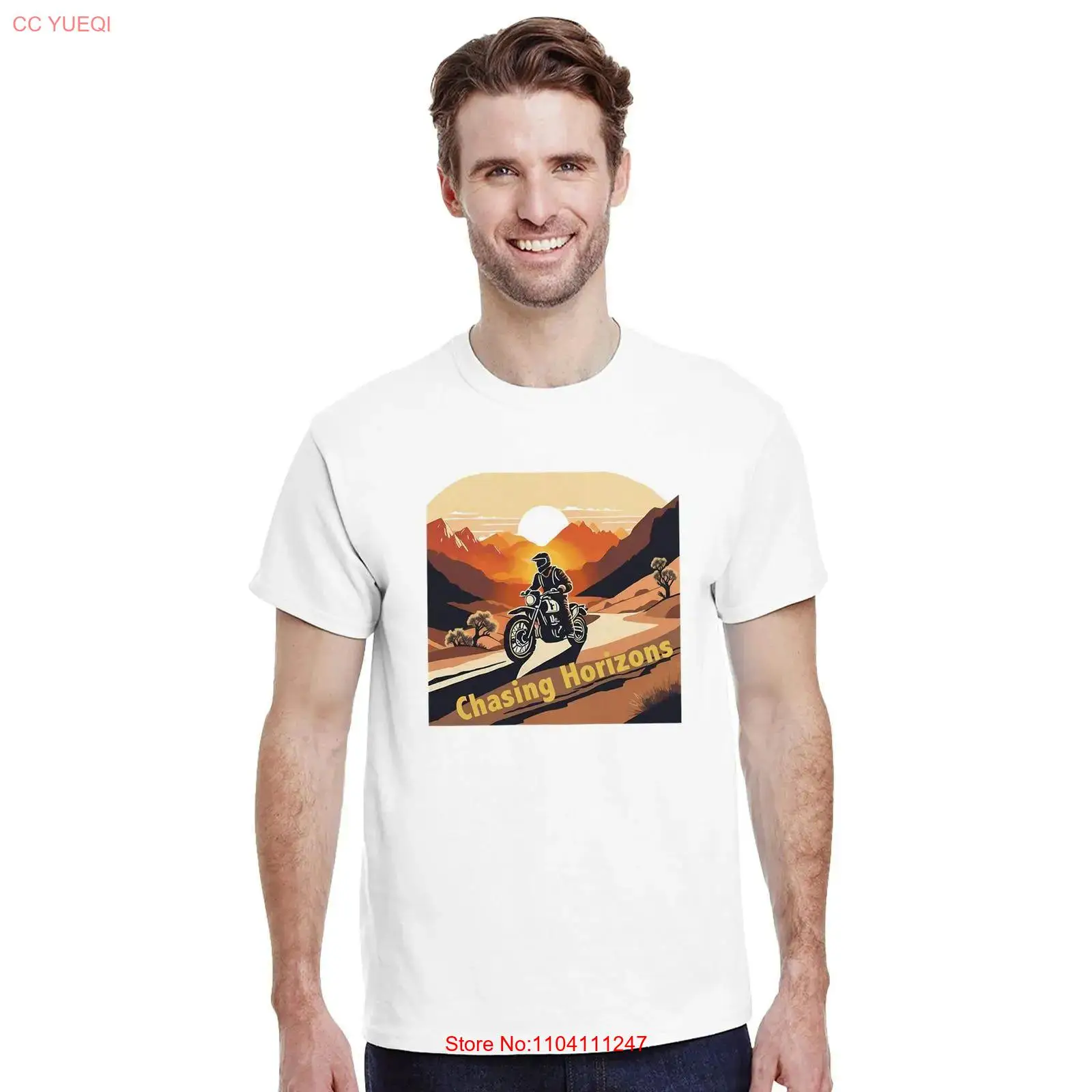 T shirt motoravonturier De hor - Vintage Vibes Fashion บทวิจารณ์และราคา