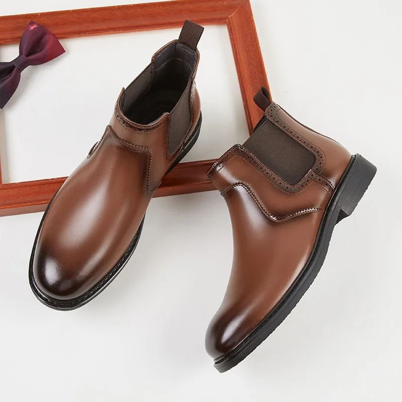 Vintage Mens Leather Oxford Bo - Vintage Fashion Style Men บทวิจารณ์และราคา