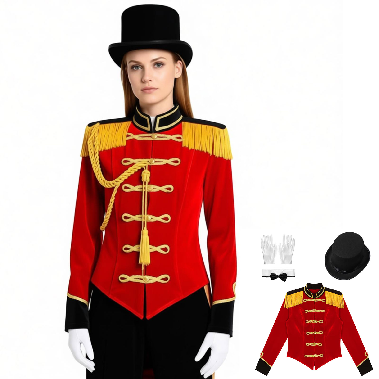 Women's Circus Costume Velvet  - Velvet Blazer Vintage บทวิจารณ์และราคา