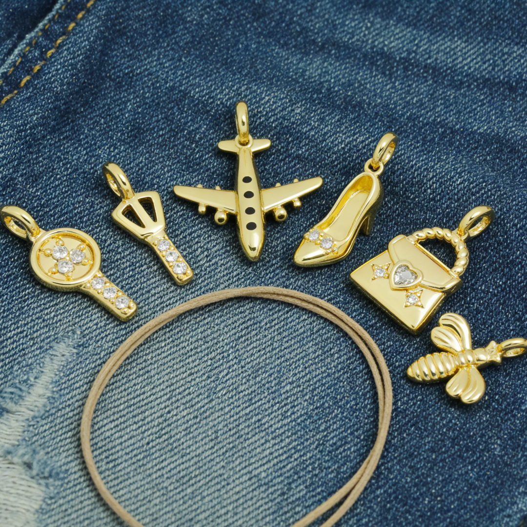 5Pcs Pendants Brass Cubic Zirc - Vintage Fashion Jewelry Necklaces บทวิจารณ์และราคา