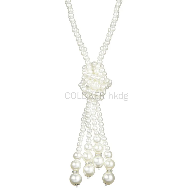 1920s Pearls Necklace Fashion  - Vintage Fashion Jewelry Necklaces บทวิจารณ์และราคา